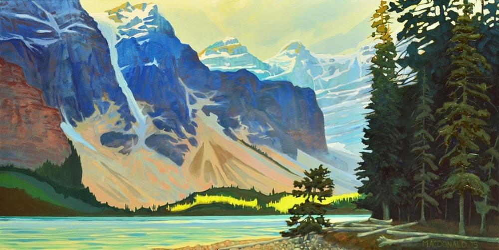 The Ten Peaks <br> Acrylic on Canvas, 24 x 48 <br> Sold